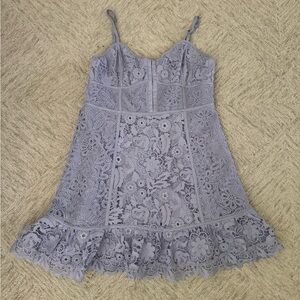 French Connection Lavender Lace Dress